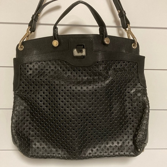 Furla Handbags - Furla Black Leather Limited Edition Piper Lux Top Handle Bag